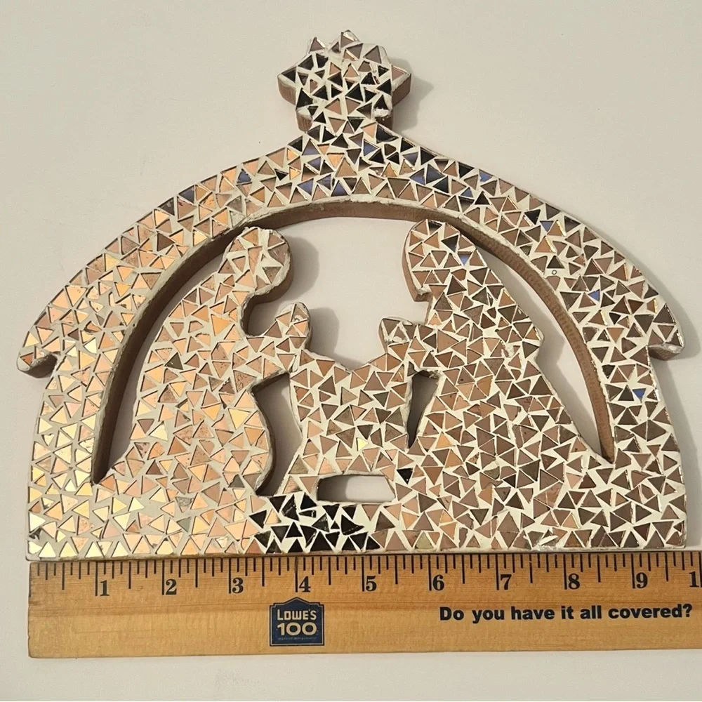 Mosaic Nativity Tabletop Decor - Home Holiday